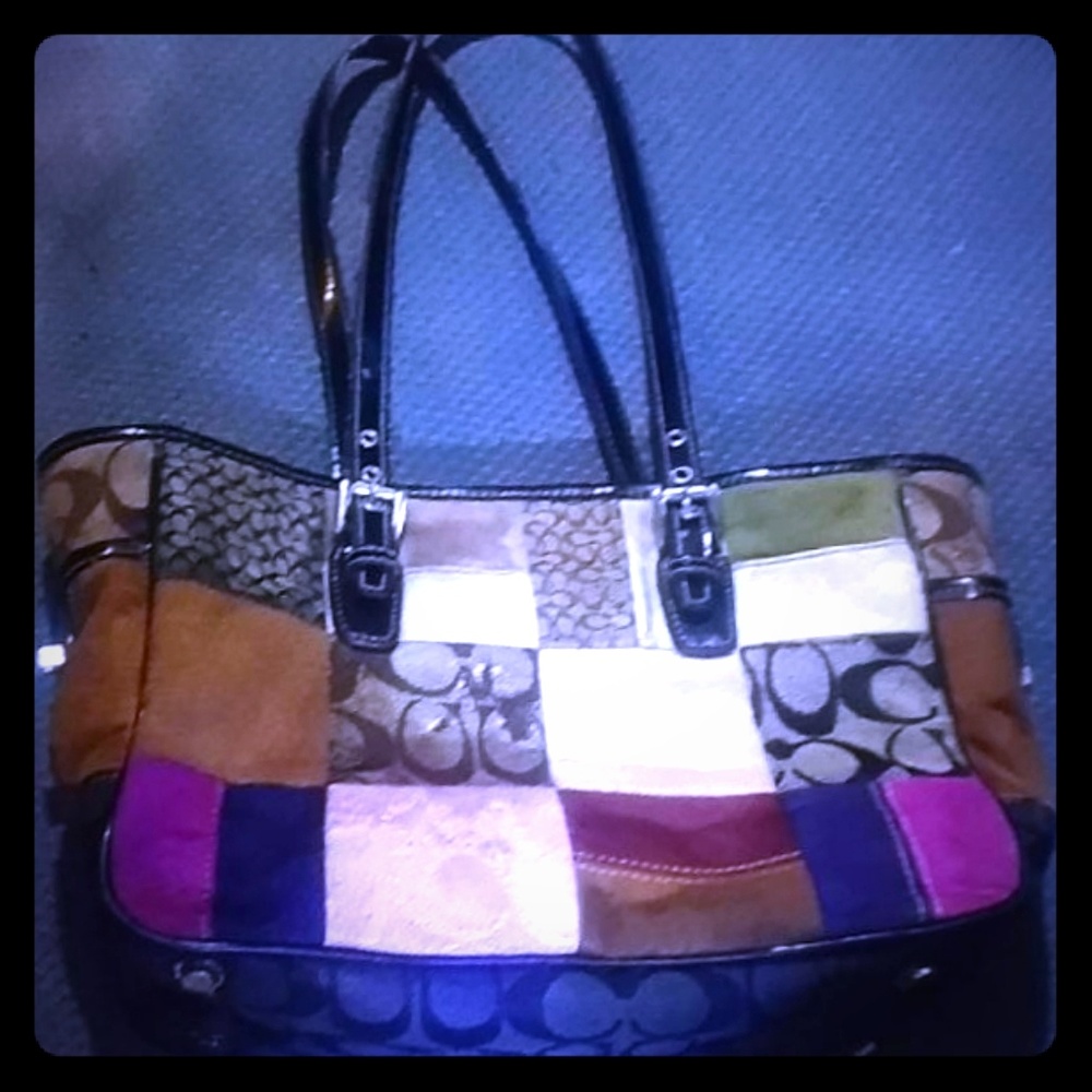 COACH "distressed" handbag